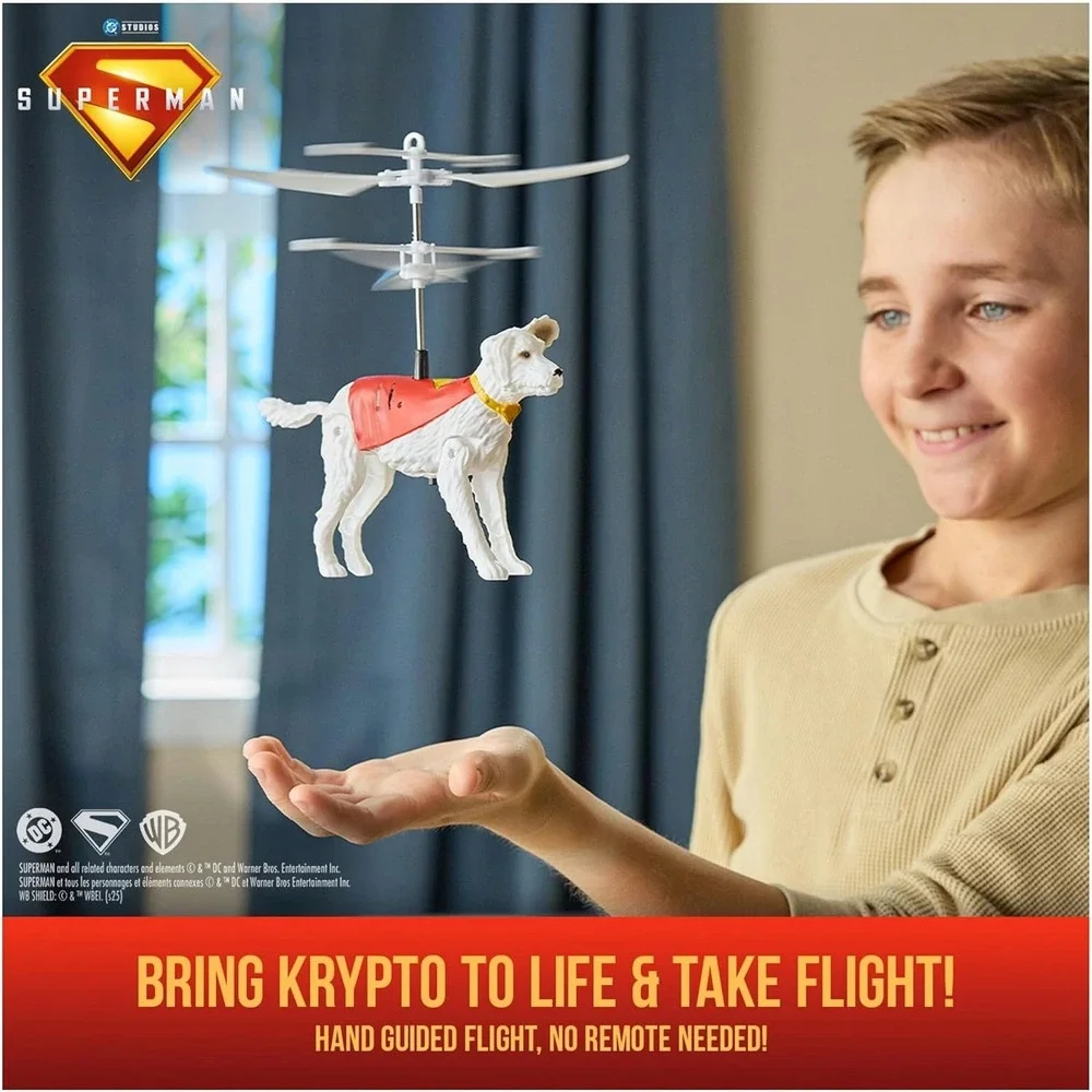 DC Studios Superman Up in the Sky Flying Krypto Hand Controlled‎ Toy Spin Master